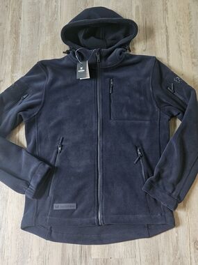 NWT Baerskin Tactical 4.0 Men's Navy Fleece Midweight Hoodie Jacket Small
